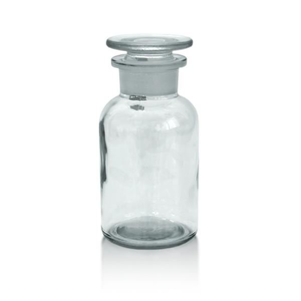 Apothekerflasche 250 ml mit Glasstopfen - Weithals klar