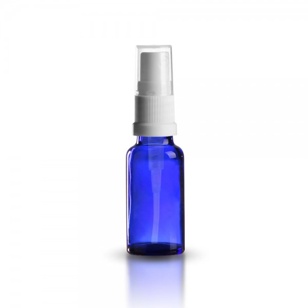 Tropfflasche blau 20ml + Pumpverschluss