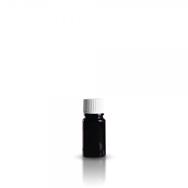 Violette Tropffläschchen 5ml + Schraubverschluss