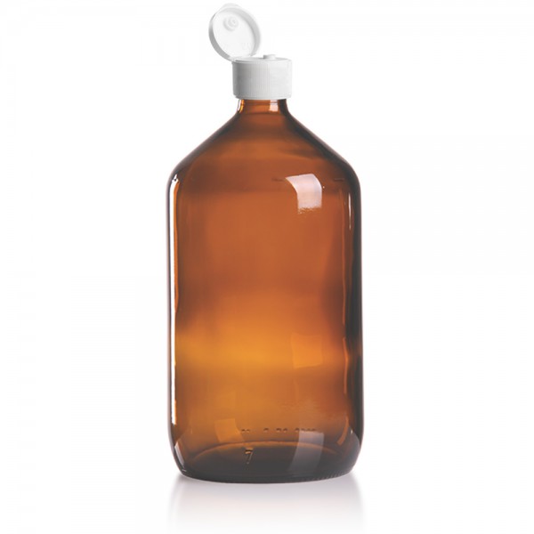 Euro Medizinflasche 1000ml + Schraubverschluss