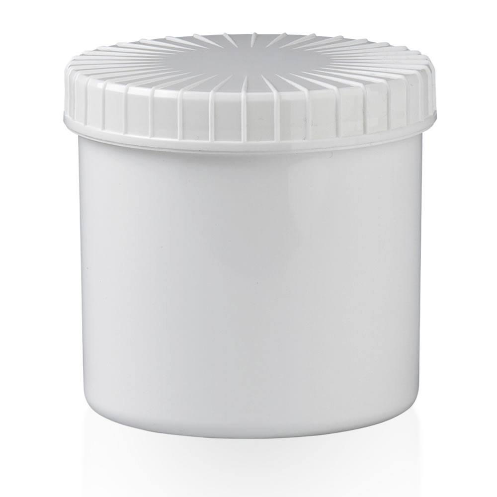 Plastikdose 1000 Ml Schraubdose – Leerdose Aus Kunststoff, Naturfarben, 3 €/Stk