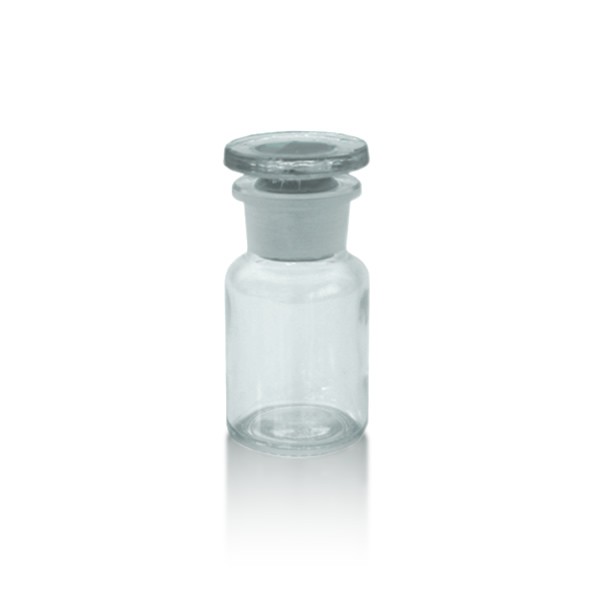 Apothekerflasche 50 ml mit Glasstopfen - Weithals klar