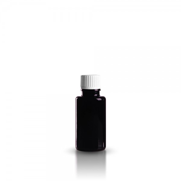 Violettglas Tropfflasche 20ml + Tropfverschluss