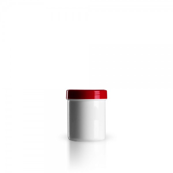 50g - 60ml Salbenkruken mit Deckel rot