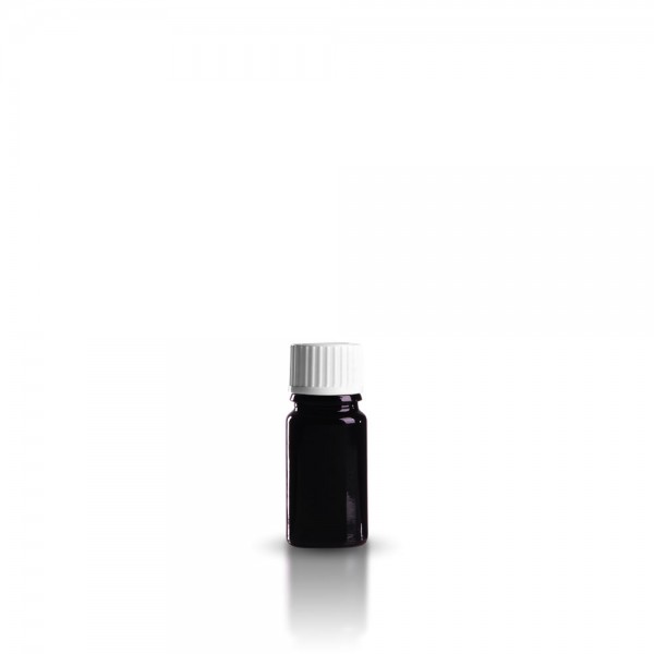 Violettglas Tropfflasche 5ml + Tropfverschluss