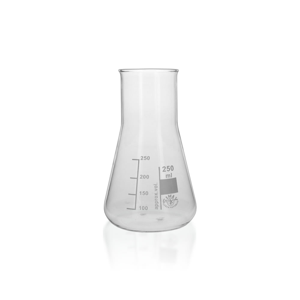 Produktbild von UKCOCO Erlenmeyerkolben Weithals 150 Ml Mit Stopfen & Messskala – Ideal Fürs Labor, Schule Und Hobby-Experimente