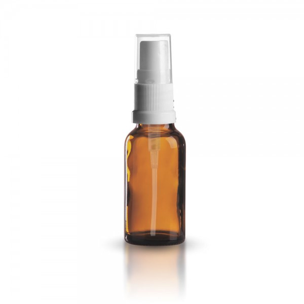 Braune 20ml Tropfflasche + Pumpverschluss