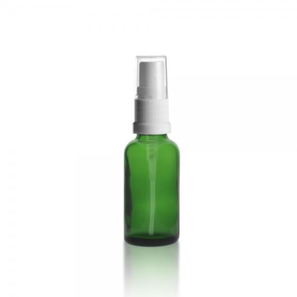 Grüne 30ml Tropfflasche + Pumpverschluss